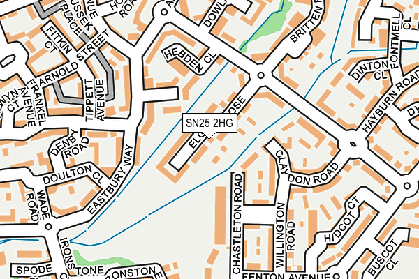 SN25 2HG map - OS OpenMap – Local (Ordnance Survey)