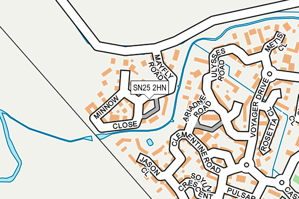 SN25 2HN map - OS OpenMap – Local (Ordnance Survey)