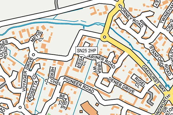 SN25 2HP map - OS OpenMap – Local (Ordnance Survey)