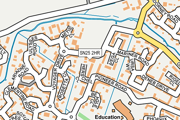 SN25 2HR map - OS OpenMap – Local (Ordnance Survey)
