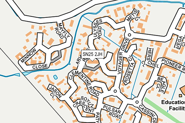 SN25 2JH map - OS OpenMap – Local (Ordnance Survey)