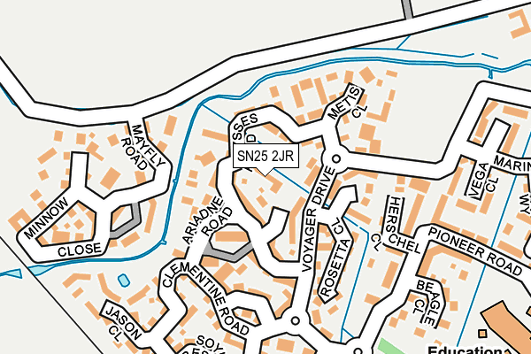 SN25 2JR map - OS OpenMap – Local (Ordnance Survey)