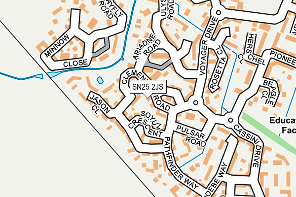 SN25 2JS map - OS OpenMap – Local (Ordnance Survey)