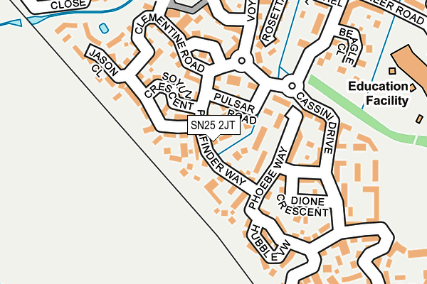 SN25 2JT map - OS OpenMap – Local (Ordnance Survey)