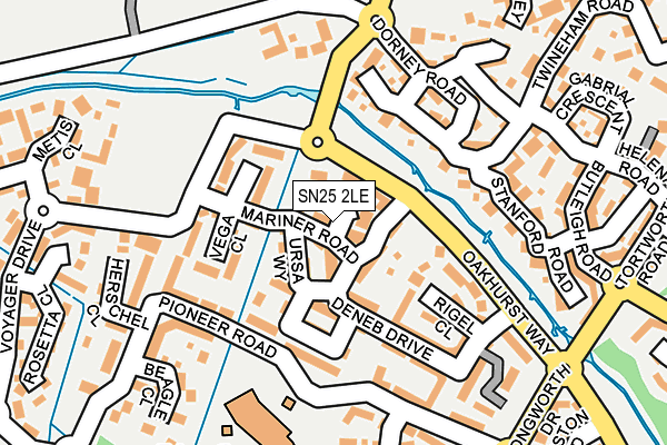 SN25 2LE map - OS OpenMap – Local (Ordnance Survey)
