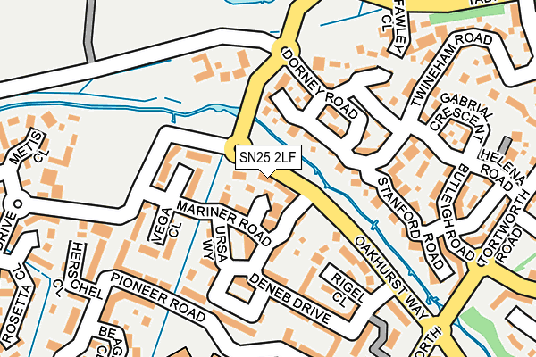 SN25 2LF map - OS OpenMap – Local (Ordnance Survey)