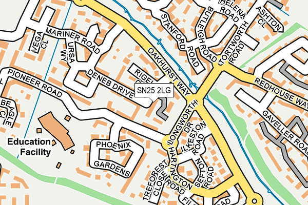 SN25 2LG map - OS OpenMap – Local (Ordnance Survey)