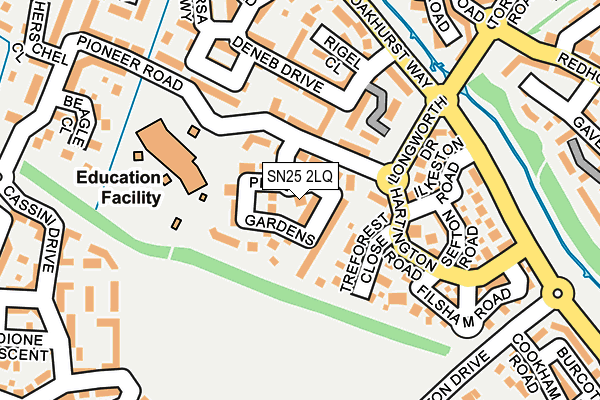 SN25 2LQ map - OS OpenMap – Local (Ordnance Survey)