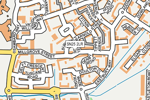 SN25 2LR map - OS OpenMap – Local (Ordnance Survey)