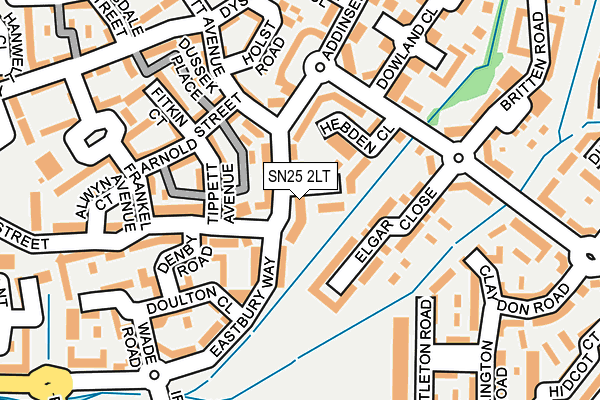SN25 2LT map - OS OpenMap – Local (Ordnance Survey)