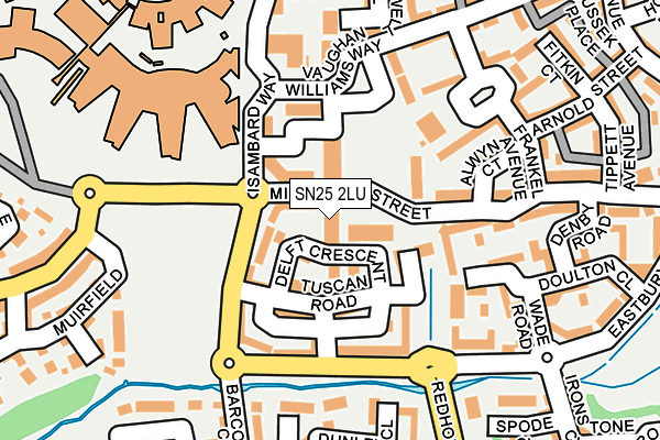SN25 2LU map - OS OpenMap – Local (Ordnance Survey)