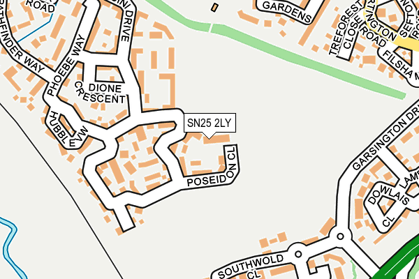 SN25 2LY map - OS OpenMap – Local (Ordnance Survey)