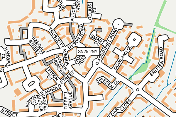 SN25 2NY map - OS OpenMap – Local (Ordnance Survey)