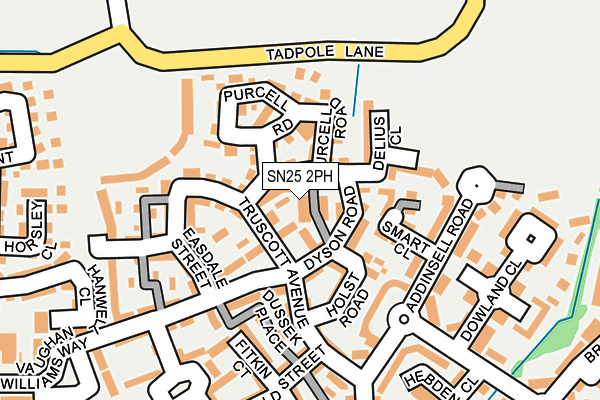 SN25 2PH map - OS OpenMap – Local (Ordnance Survey)