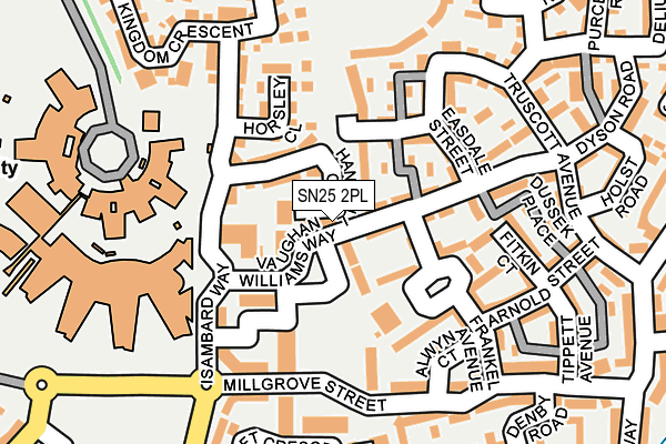 SN25 2PL map - OS OpenMap – Local (Ordnance Survey)