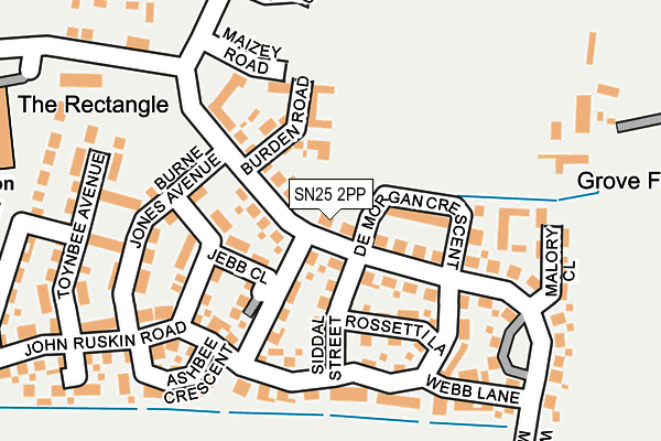 SN25 2PP map - OS OpenMap – Local (Ordnance Survey)