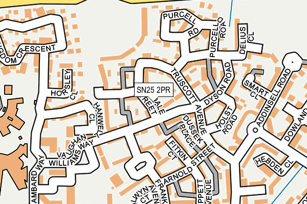 SN25 2PR map - OS OpenMap – Local (Ordnance Survey)