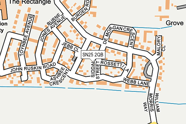 SN25 2QB map - OS OpenMap – Local (Ordnance Survey)