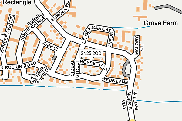 SN25 2QD map - OS OpenMap – Local (Ordnance Survey)