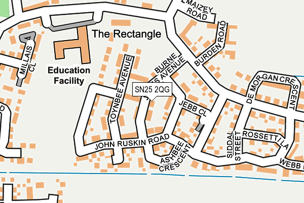 SN25 2QG map - OS OpenMap – Local (Ordnance Survey)