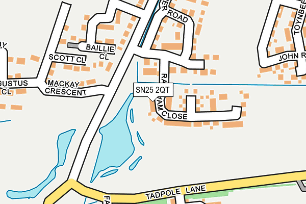 SN25 2QT map - OS OpenMap – Local (Ordnance Survey)