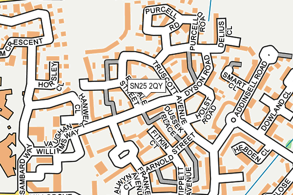SN25 2QY map - OS OpenMap – Local (Ordnance Survey)
