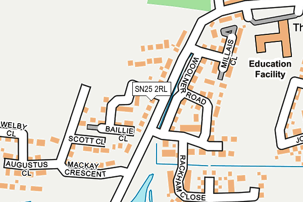 SN25 2RL map - OS OpenMap – Local (Ordnance Survey)