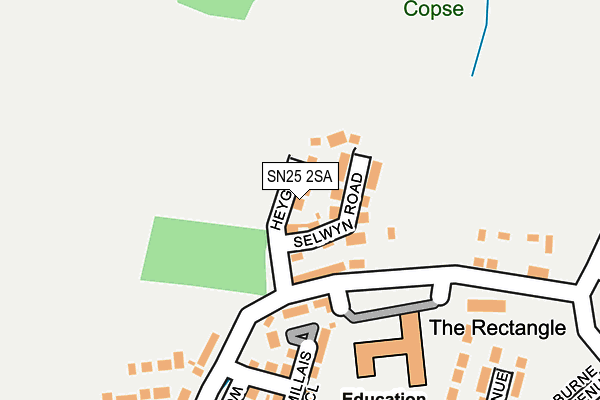 SN25 2SA map - OS OpenMap – Local (Ordnance Survey)