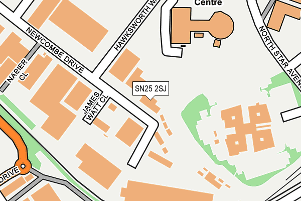 SN25 2SJ map - OS OpenMap – Local (Ordnance Survey)