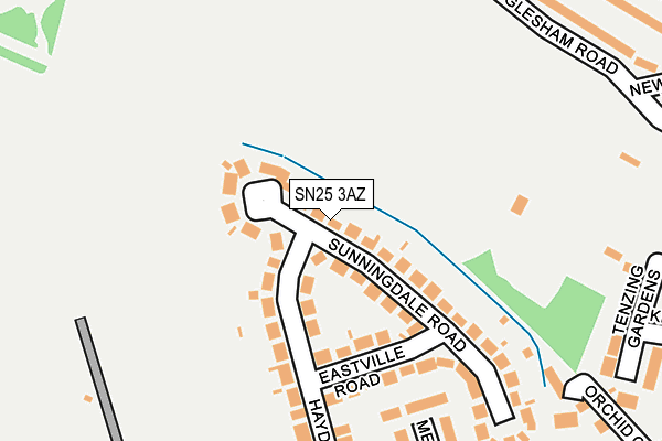 SN25 3AZ map - OS OpenMap – Local (Ordnance Survey)