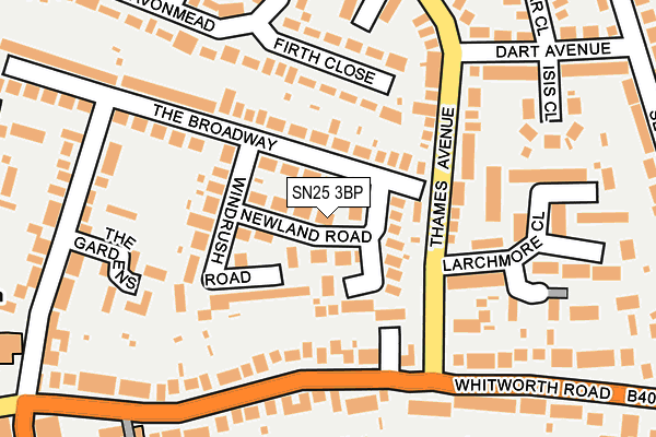 SN25 3BP map - OS OpenMap – Local (Ordnance Survey)