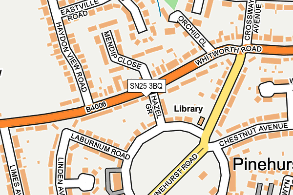 SN25 3BQ map - OS OpenMap – Local (Ordnance Survey)