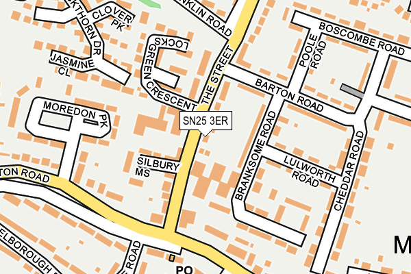 SN25 3ER map - OS OpenMap – Local (Ordnance Survey)