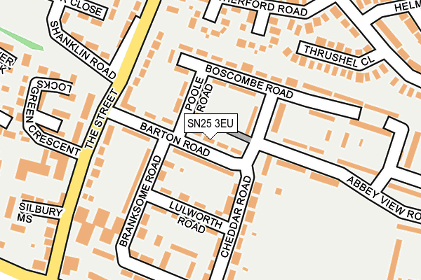 SN25 3EU map - OS OpenMap – Local (Ordnance Survey)