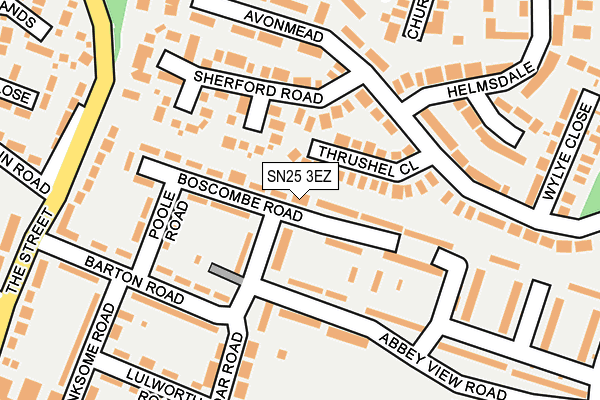 SN25 3EZ map - OS OpenMap – Local (Ordnance Survey)