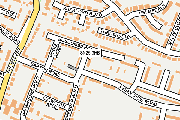 SN25 3HB map - OS OpenMap – Local (Ordnance Survey)