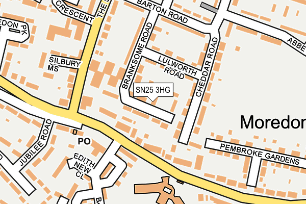 SN25 3HG map - OS OpenMap – Local (Ordnance Survey)