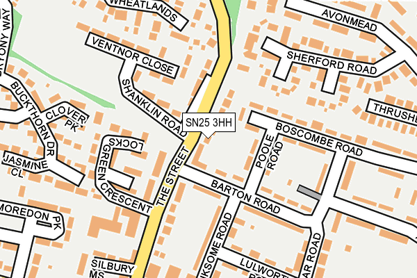 SN25 3HH map - OS OpenMap – Local (Ordnance Survey)