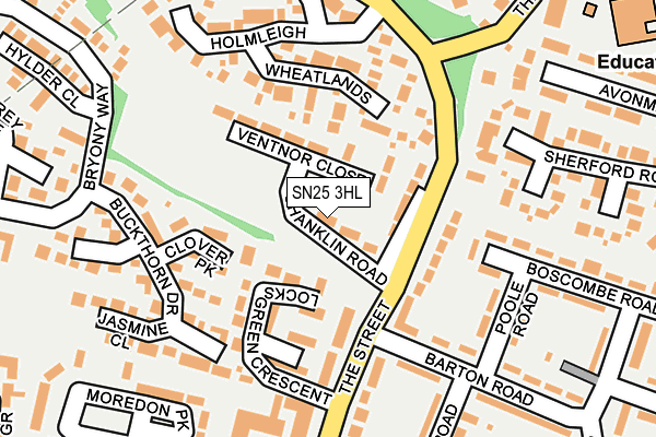 SN25 3HL map - OS OpenMap – Local (Ordnance Survey)
