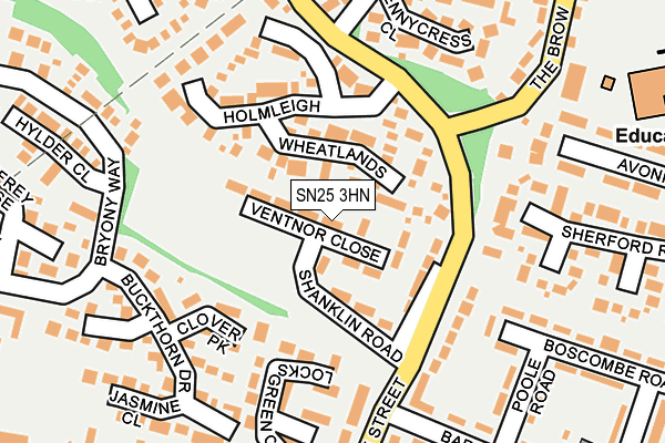 SN25 3HN map - OS OpenMap – Local (Ordnance Survey)
