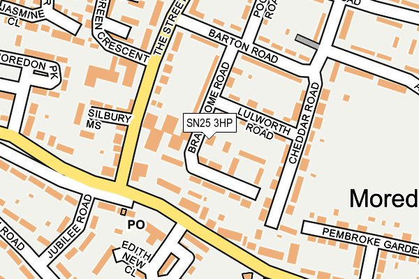 SN25 3HP map - OS OpenMap – Local (Ordnance Survey)
