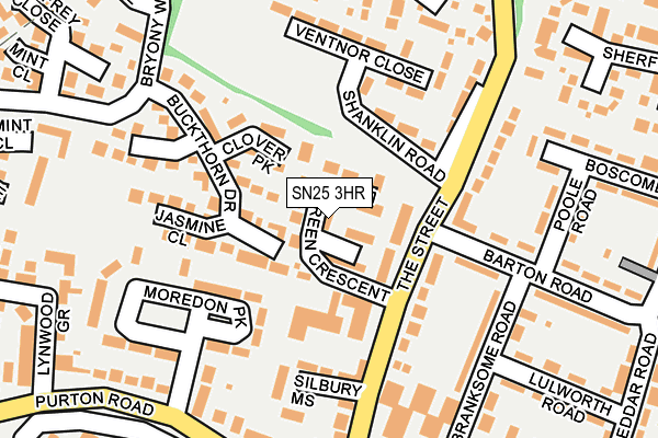 SN25 3HR map - OS OpenMap – Local (Ordnance Survey)