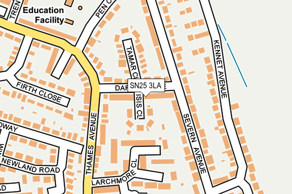 SN25 3LA map - OS OpenMap – Local (Ordnance Survey)