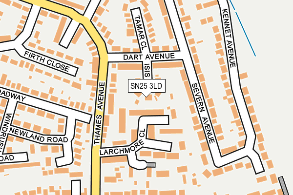 SN25 3LD map - OS OpenMap – Local (Ordnance Survey)