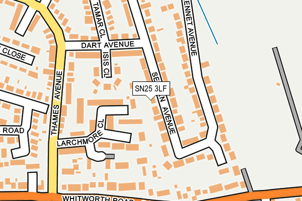 SN25 3LF map - OS OpenMap – Local (Ordnance Survey)