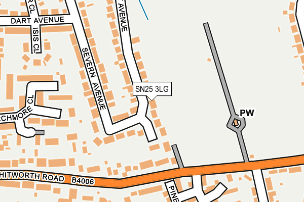 SN25 3LG map - OS OpenMap – Local (Ordnance Survey)