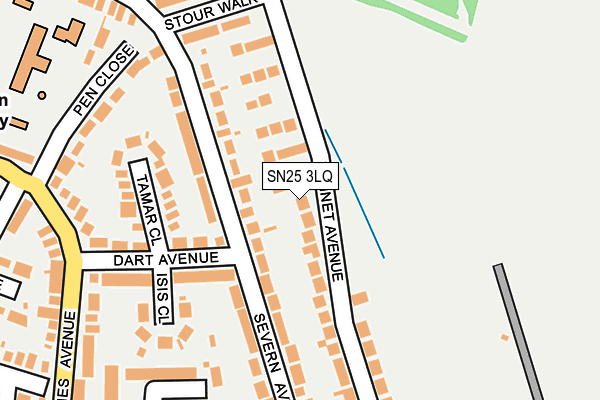 SN25 3LQ map - OS OpenMap – Local (Ordnance Survey)