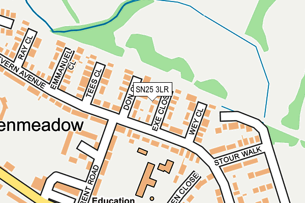 SN25 3LR map - OS OpenMap – Local (Ordnance Survey)