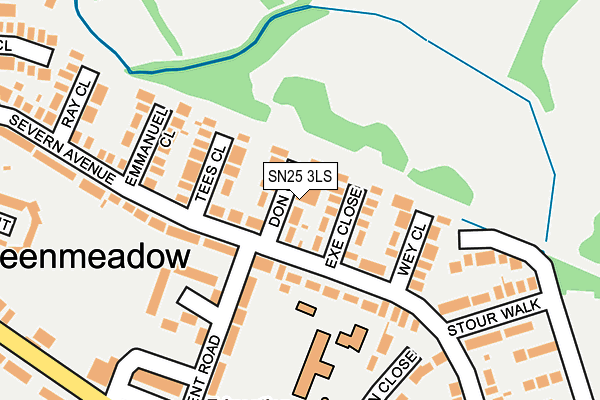 SN25 3LS map - OS OpenMap – Local (Ordnance Survey)