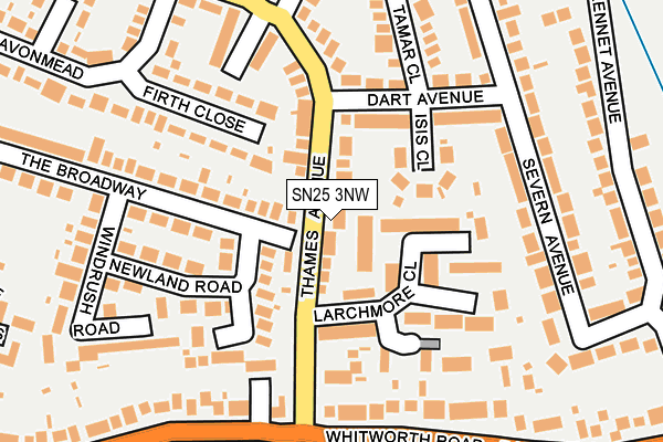 SN25 3NW map - OS OpenMap – Local (Ordnance Survey)